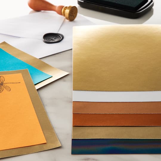 Metallic Foil Cardstock Paper Value Pack by Recollections™, 4.5" x 7"